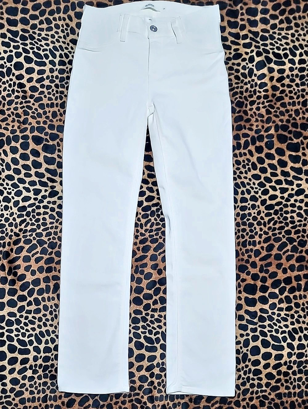 Hudson Nico Maternity Off-white Straight Leg Maternity Jeans Size 25